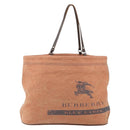 BURBERRY Blue Label Tote Bag Canvas Orange Auth ep13097-2