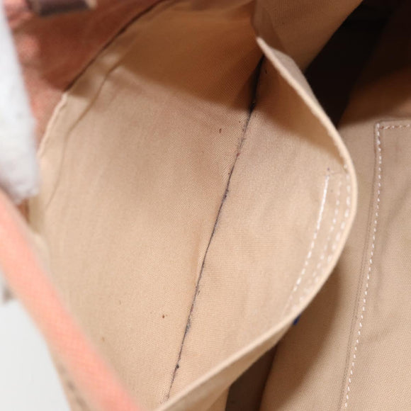 BURBERRY Blue Label Tote Bag Canvas Orange Auth ep13097