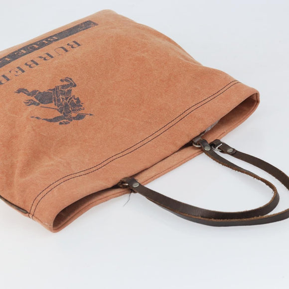 BURBERRY Blue Label Tote Bag Canvas Orange Auth ep13097