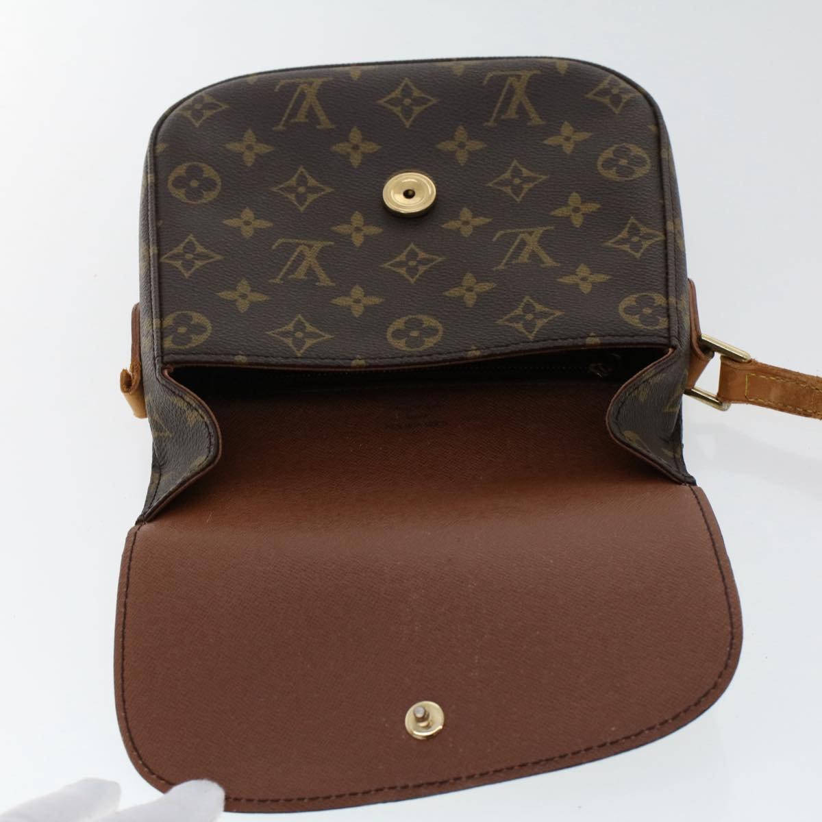 LOUIS VUITTON Monogram Saint Cloud MM Shoulder Bag M51243 LV Auth ep1310