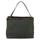 PRADA Shoulder Bag Nylon Khaki Silver Auth ep13101-2