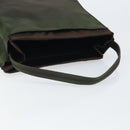 PRADA Shoulder Bag Nylon Khaki Silver Auth ep13101-7