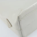 PRADA Hand Bag Patent leather Gray Silver Auth ep13103-14