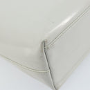 PRADA Hand Bag Patent leather Gray Silver Auth ep13103-16
