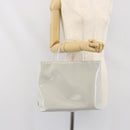 PRADA Hand Bag Patent leather Gray Silver Auth ep13103-23