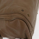 Chloe Paddington Hand Bag Leather Brown Gold Silver Auth ep13108V-10