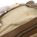 Chloe Paddington Handtasche Leder Braun Gold Silber Auth ep13108V-9