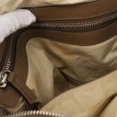 Chloe Paddington Handtasche Leder Braun Gold Silber Auth ep13108V-25
