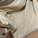 Chloe Paddington Hand Bag Leather Brown Gold Silver Auth ep13108V-24