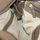 Chloe Paddington Handtasche Leder Braun Gold Silber Auth ep13108V-27