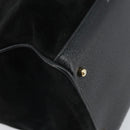 GUCCI Bamboo Tote Bag Suede Leather Black Gold 002 2855 0322 0 Auth ep13109-15