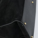 GUCCI Bamboo Tote Bag Suede Leather Black Gold 002 2855 0322 0 Auth ep13109-17