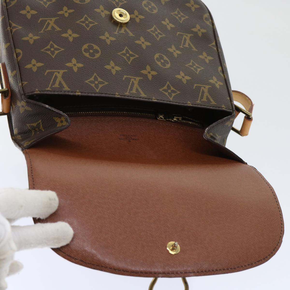 LOUIS VUITTON Monogram Saint Cloud GM Shoulder Bag M51242 LV Auth ep1311