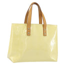 LOUIS VUITTON Monogram Vernis Reade PM Hand Bag Gris M91145 LV Auth ep13110-1