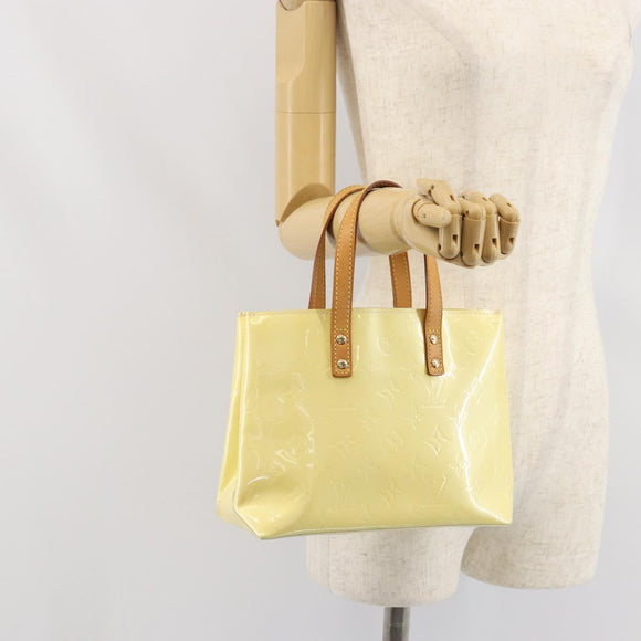 LOUIS VUITTON Monogram Vernis Reade PM Hand Bag Gris M91145 LV Auth ep13110