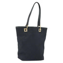 GUCCI GG Canvas Tote Bag Black Gold 002 1099 Auth ep13113-1