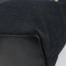GUCCI GG Canvas Tote Bag Black Gold 002 1099 Auth ep13113-9