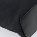 GUCCI GG Canvas Tote Bag Black Gold 002 1099 Auth ep13113-16