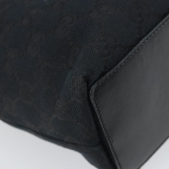 GUCCI GG Canvas Tote Bag Black Gold 002 1099 Auth ep13113