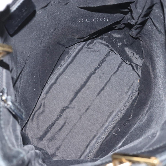 GUCCI GG Canvas Tote Bag Black Gold 002 1099 Auth ep13113