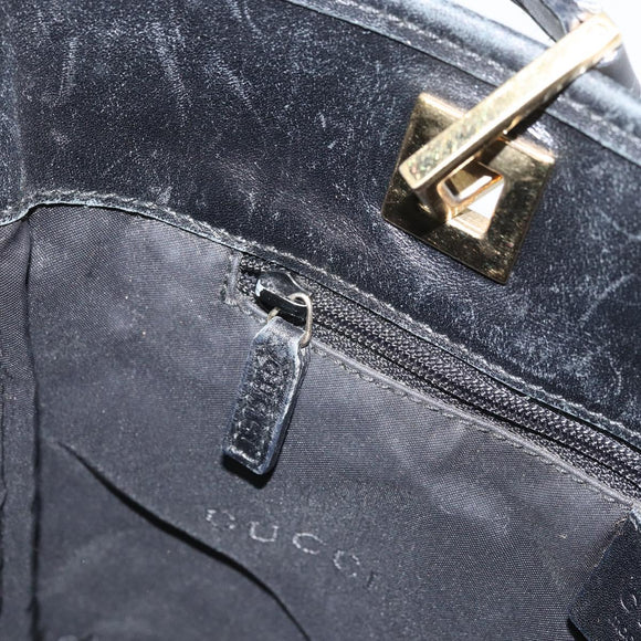 GUCCI GG Canvas Tote Bag Black Gold 002 1099 Auth ep13113