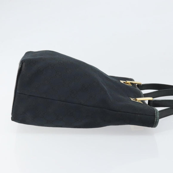 GUCCI GG Canvas Tote Bag Zwart Goud 002 1099 Auth ep13113