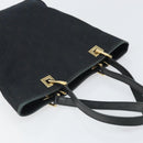GUCCI GG Canvas Tote Bag Zwart Goud 002 1099 Auth ep13113-6
