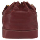 LOEWE Hand Bag Leather Red Gold Auth ep13115-2