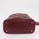 LOEWE Hand Bag Leather Red Gold Auth ep13115-5
