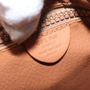 CELINE Macadam Canvas Shoulder Bag PVC Leather Brown Gold Auth ep13120-12