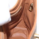 CELINE Macadam Canvas Shoulder Bag PVC Leather Brown Gold Auth ep13120-17