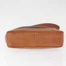 CELINE Macadam Canvas Shoulder Bag PVC Leather Brown Gold Auth ep13120-5