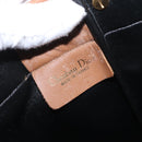 Christian Dior Honeycomb Canvas Tote Bag PVC Black Gold Auth ep13121-10