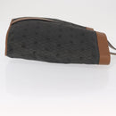 Christian Dior Honeycomb Canvas Tote Bag PVC Black Gold Auth ep13121-3