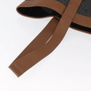 Christian Dior Honeycomb Canvas Tote Bag PVC Black Gold Auth ep13121-7