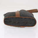 Christian Dior Honeycomb Canvas Tote Bag PVC Black Gold Auth ep13121-5