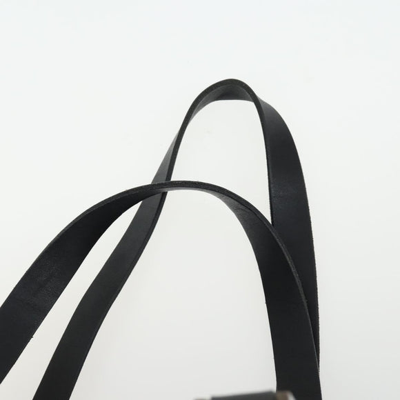 FENDI Zucchino Canvas Boston Bag Black Brown Auth ep13122
