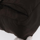 PRADA Shoulder Bag Nylon Brown Silver Auth ep13123-15