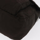 PRADA Shoulder Bag Nylon Brown Silver Auth ep13123-16