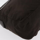 PRADA Shoulder Bag Nylon Brown Silver Auth ep13123-17