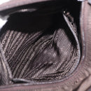 PRADA Shoulder Bag Nylon Brown Silver Auth ep13123-27