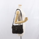 PRADA Shoulder Bag Nylon Brown Silver Auth ep13123-28