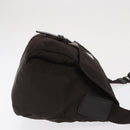 PRADA Shoulder Bag Nylon Brown Silver Auth ep13123-3