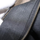 FENDI Pecan Canvas Tote Bag PVC Brown Black Auth ep13128-12