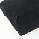 Christian Dior Lady Dior Hand Bag Nylon Black Silver Auth ep13131-11