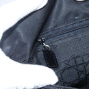 Christian Dior Lady Dior Hand Bag Nylon Black Silver Auth ep13131-16