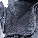Christian Dior Lady Dior Hand Bag Nylon Black Silver Auth ep13131-21