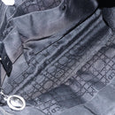 Christian Dior Lady Dior Hand Bag Nylon Black Silver Auth ep13131-22