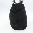 Christian Dior Lady Dior Hand Bag Nylon Black Silver Auth ep13131-4