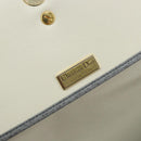 Christian Dior Shoulder Bag Leather Gray Gold Auth ep13132-18